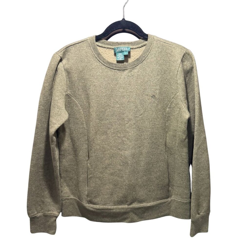 Lauren Ralph Lauren Olive Crewneck Sweatshirt – Size S – EUC